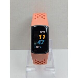 Fitbit Charge 5 FB423 Coral Fitness Tracker GPS Heart Monitor Watch IP68 - Read